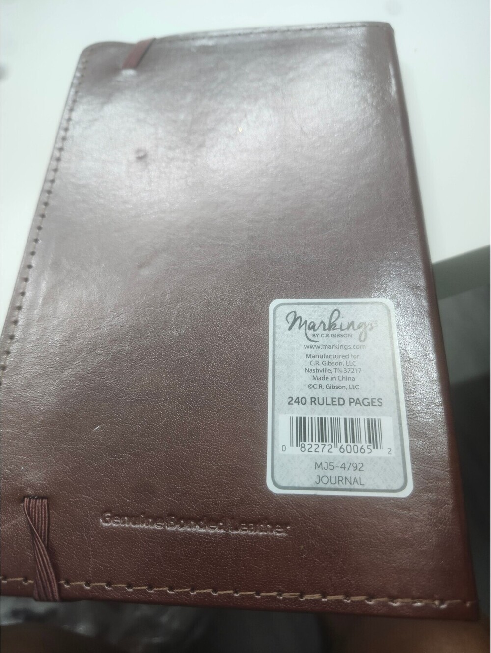 Markings Genuine Leather Journal with 240 Ruled Pages
